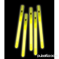 Fun Central (B81) 5 pcs Yellow Glow Whistles, Glow in the Dark Whistles, Glowing Whistles, LED Light Up Whistle   